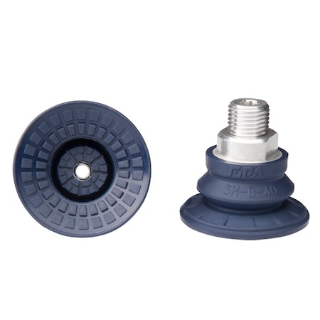 Fipa Bellows vacuum cup diam. 42 mm, NBR blue, fitting G1/4-male 22.040.177.1